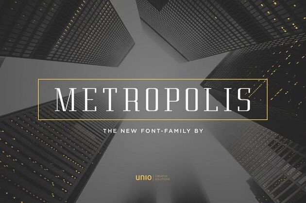 Top 20 Font Chữ Sang Trọng Nhất Hiện Nay metropolis SZJGJA