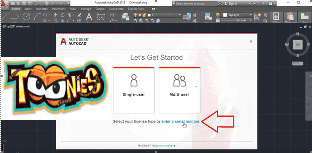 Hướng Dẫn Download Autocad 2019 Full Crack-Link không lỗi Chọn enter a serial number cho autocad 2019