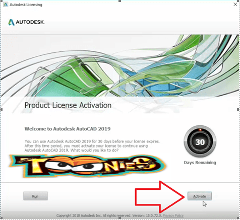 Hướng Dẫn Download Autocad 2019 Full Crack-Link không lỗi Nhấp nút Activate Autocad 2019