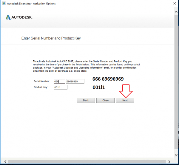 Hướng Dẫn Download Autocad 2017 64 bit full crack miễn phí nhập serial number và key product cho autocad 2017